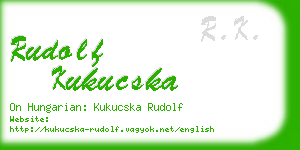 rudolf kukucska business card